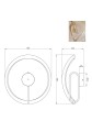 VELENNE złota lampa sufitowa C241249403A