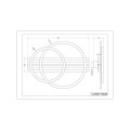 SERANA lampa sufitowa złoto-czarna z efektem drewna C230617002B
