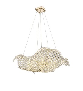 TIARA lampa wisząca złota P0221-08M-F7AC