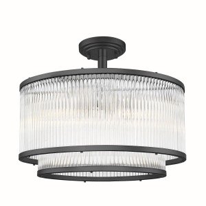 SERGIO lampa sufitowa czarna C0528-05H-P7AC