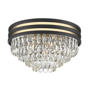 NAICA lampa sufitowa czarno-złota C0525-05A-P7D7
