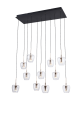 NELSON lampa wisząca czarno-złota MD2291-1A-3BGN