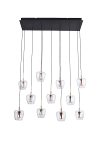 NELSON lampa wisząca czarno-złota MD2291-1A-3BGN