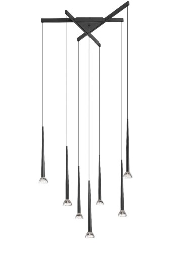  BOSTON lampa wisząca czarna mat P0603-07C-P7B1