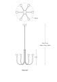 BOSTON lampa wisząca czarna mat P0603-06F-P7B1