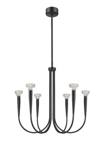 BOSTON lampa wisząca czarna mat P0603-06F-P7B1