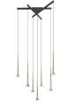 BOSTON lampa wisząca czarno-złota P0603-07C-SDB1