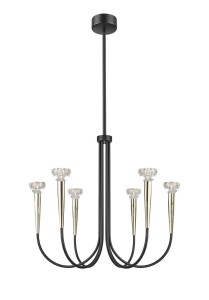 BOSTON lampa wisząca czarno-złota P0603-06F-SDB1