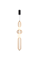 SARR lampa wisząca czarno-złota MD2596-5A-3BGT