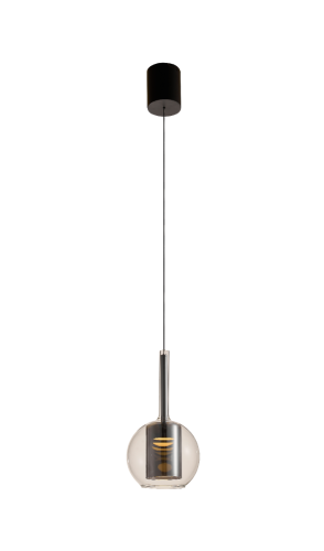 TAGNA lampa wisząca czarna/smoky