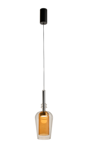 TAGNA lampa wisząca czarna/amber
