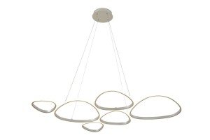 HURON lampa wisząca złoto-beżowa