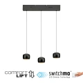 BALLINI 3 lampa wisząca czarna 15261-18 