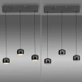 BALLINI 3 lampa wisząca czarna 15261-18 