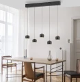 BALLINI 5 lampa wisząca czarna 15262-18 