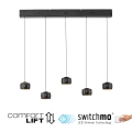 BALLINI 5 lampa wisząca czarna 15262-18 
