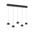 BALLINI 5 lampa wisząca czarna 15262-18 