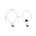 BALLOON kinkiet niebieska/BLUE 84454-BE 