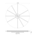 LUNARA lampa sufitowa czarna MS203650