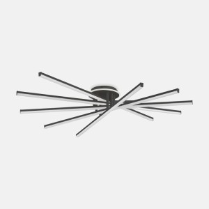 LUNARA lampa sufitowa czarna MS203650