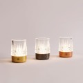 CRYSTAL lampa stołowa LED różowe złoto NHTD-N08-RG