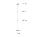 BELLIS lampa podłogowa biała 19245-16