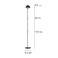 BELLIS lampa podłogowa czarna 19245-18