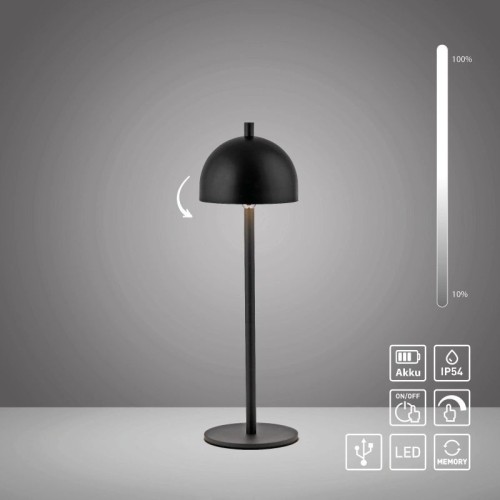 BELLIS lampa stołowa czarna 19244-18