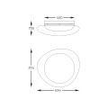 AURA lampa sufitowa biała FM2201001-570