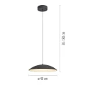 LENTE lampa wisząca czarna
