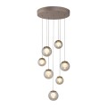 PURE POPUP lampa wisząca brązowa 7-punktowa 2587-97 