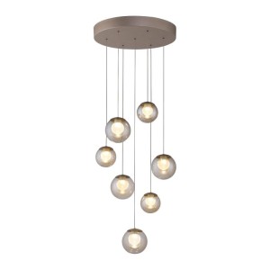 PURE POPUP lampa wisząca brązowa 7-punktowa 2587-97 
