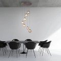 PURE POPUP lampa wisząca brązowa 7-punktowa 2587-97 