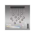 PURE POPUP lampa wisząca 13-punktowa szara 2590-15