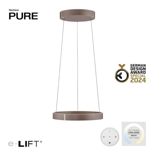 PURE E-CLIPSE lampa wisząca metaliczny brąz 2560-34