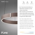 PURE E-CLIPSE lampa wisząca metaliczny brąz 2560-34
