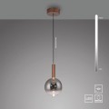 BOWL 1 lampa wisząca brązowa 2284-23