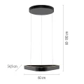 Q-STRETTO lampa wisząca czarna 2690-18 
