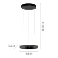 Q-STRETTO lampa wisząca czarna 2689-18