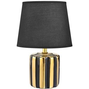 Lampa stołowa czarno-złota HS9143-BL 