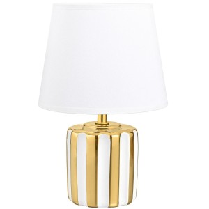 Lampa stołowa biało-złota