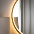 Lustro LED 80X80 złote 3177A 