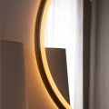 Lustro LED 80X80 złote 3177A 