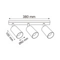 REN listwa lampa sufitowa OB-2211BD-3-GLD 