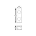 PIRO kinkiet czarny  MB3115-2-3BT