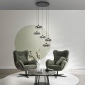 POSH 5 lampa wisząca szara 15694-15 