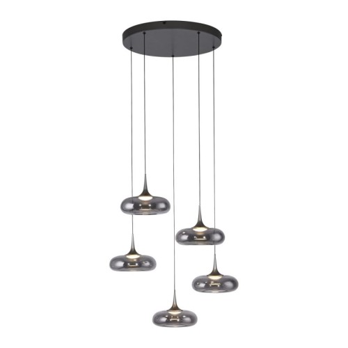 POSH 5 lampa wisząca szara 15694-15 