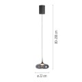 POSH 1 lampa wisząca szara 15692-15