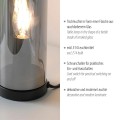 BOTTLE lampa stołowa SMOKY 14006-25