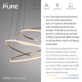 PURE E-FLYING RINGS lampa wisząca brązowa 2566-97